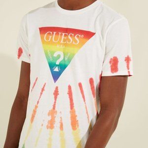 NWT GUESS PRIDE TIEDIE T-SHIRT SMALL